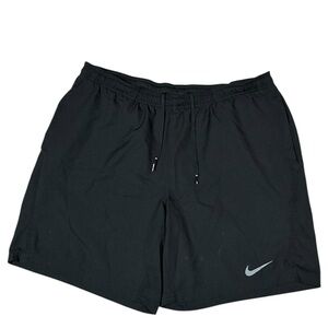 Nike Running Men’s Athletic Shorts Black Logo Drawstring XL